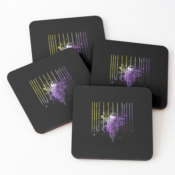 Item preview, Meteor Shower and Astronaut Graphic, Nonbinary pride flag graphic, Perseids Meteor Shower, Universe, Astronaut, LGBTQ Graphic, Astronomy, Stars,  designed and sold by PrideBeProud.