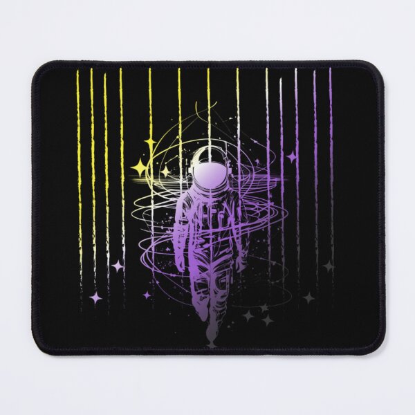 Item preview, Meteor Shower and Astronaut Graphic, Nonbinary pride flag graphic, Perseids Meteor Shower, Universe, Astronaut, LGBTQ Graphic, Astronomy, Stars, designed and sold by PrideBeProud.