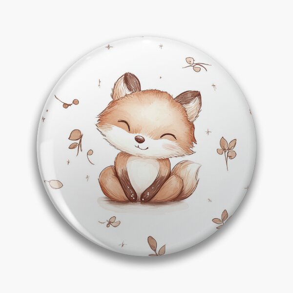 Item preview, neutral coloured happy little foxes designed and sold by PoppyLaneStudio.