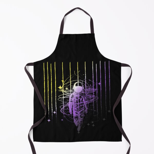 Item preview, Meteor Shower and Astronaut Graphic, Nonbinary pride flag graphic, Perseids Meteor Shower, Universe, Astronaut, LGBTQ Graphic, Astronomy, Stars,  designed and sold by PrideBeProud.