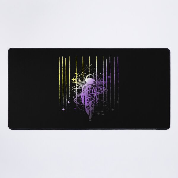 Item preview, Meteor Shower and Astronaut Graphic, Nonbinary pride flag graphic, Perseids Meteor Shower, Universe, Astronaut, LGBTQ Graphic, Astronomy, Stars, designed and sold by PrideBeProud.