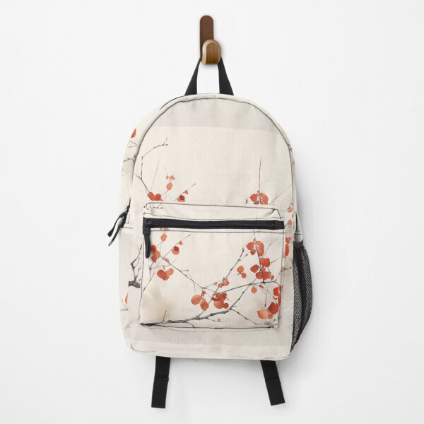 Item preview, Japandi branch with red leaves designed and sold by filigreedigital.