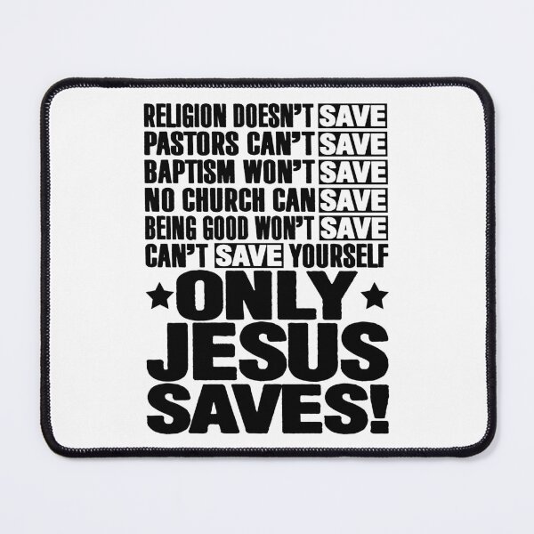 Item preview, Only Jesus Saves designed and sold by plushism.