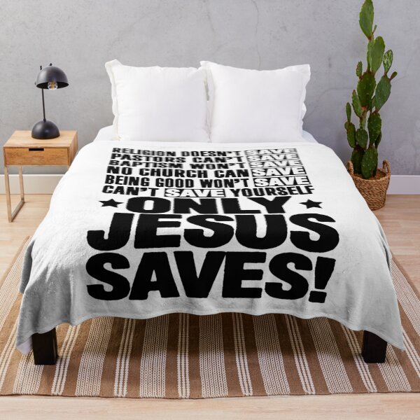 Item preview, Only Jesus Saves designed and sold by plushism.
