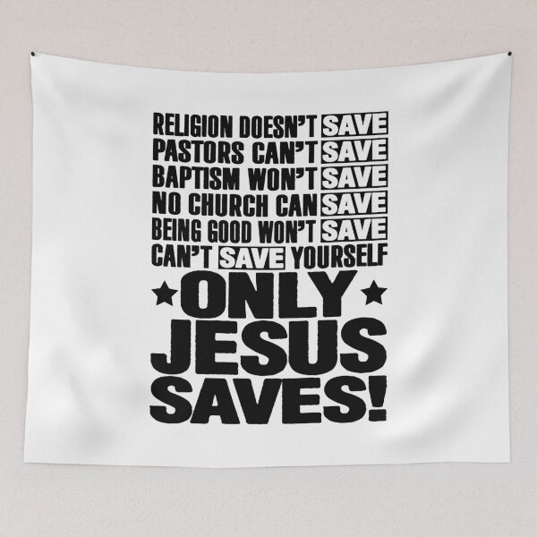 Item preview, Only Jesus Saves designed and sold by plushism.
