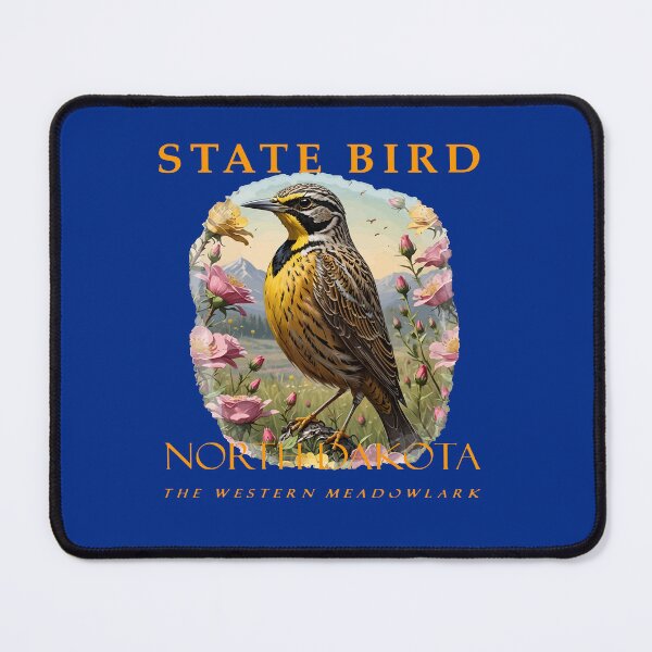 Item preview, North Dakota Territory Bird Western Meadowlark designed and sold by taiche.