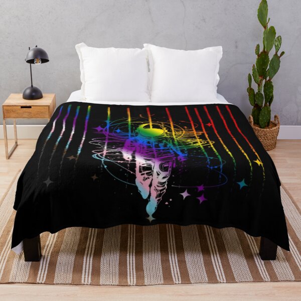 Item preview, Meteor Shower and Astronaut Graphic, Progress pride flag graphic, Perseids Meteor Shower, Universe, Astronaut, LGBTQ Graphic, Astronomy, Stars,  designed and sold by PrideBeProud.