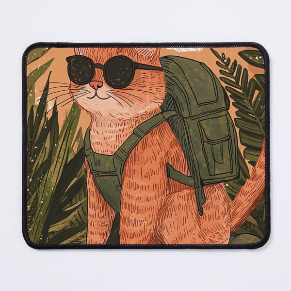 Item preview, cool cat in the woods designed and sold by Tanita Platina.