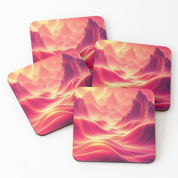 Item preview, Celestial Inferno - Neon Planetscape designed and sold by ArtComixHaven.