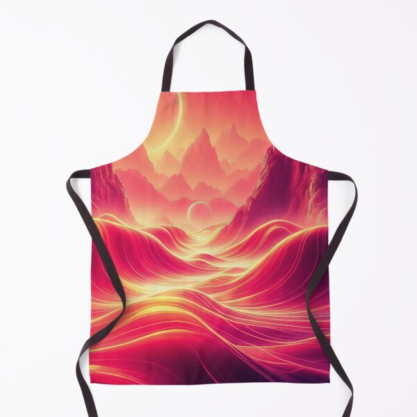 Item preview, Celestial Inferno - Neon Planetscape designed and sold by ArtComixHaven.