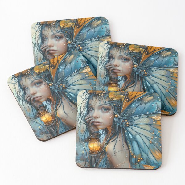 Item preview, Fantasy Fairy, enchanted world, whimsical fairies, dark academia, fairytale art designed and sold by ExploreElegance.