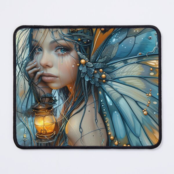 Item preview, Fantasy Fairy, enchanted world, whimsical fairies, dark academia, fairytale art designed and sold by ExploreElegance.