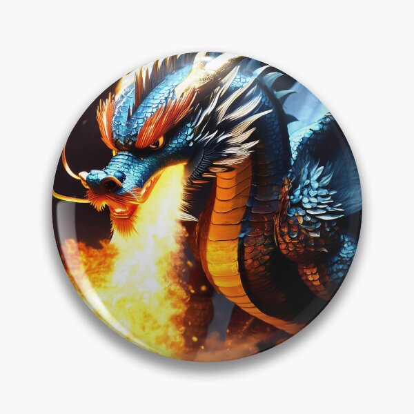 Item preview, Azure Inferno: Blue Dragon's Fiery Breath designed and sold by vedadc.