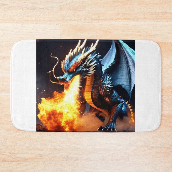 Item preview, Azure Inferno: Blue Dragon's Fiery Breath designed and sold by vedadc.