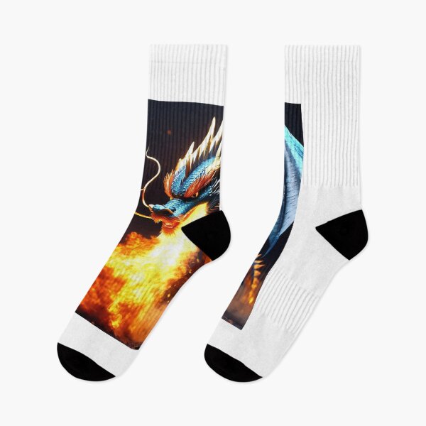Item preview, Azure Inferno: Blue Dragon's Fiery Breath designed and sold by vedadc.