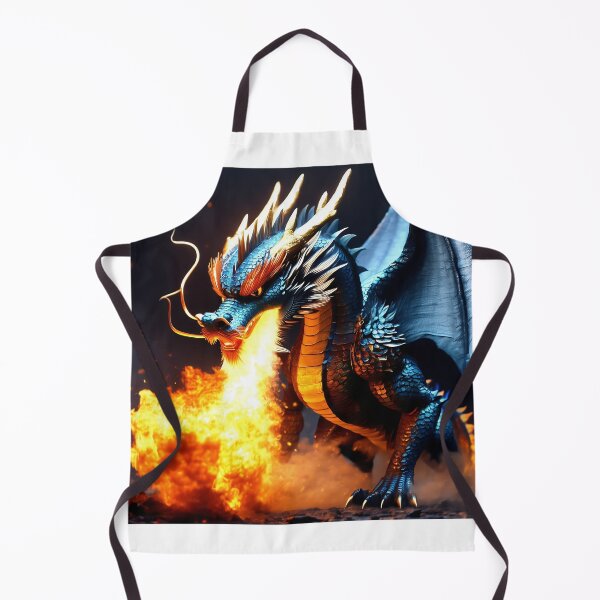 Item preview, Azure Inferno: Blue Dragon's Fiery Breath designed and sold by vedadc.