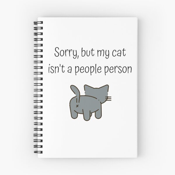 Item preview, Sorry, But My Cat Isn't a People Person – Funny Minimalist Cat Design designed and sold by 2Shooze.