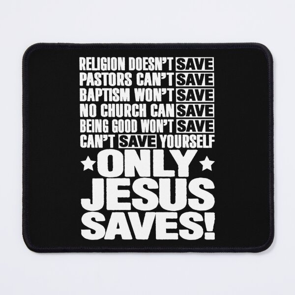 Item preview, Only Jesus Saves designed and sold by plushism.