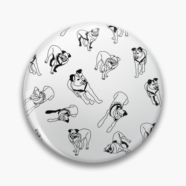 Item preview, Muchos perros en estilo lineal. Ilustración en blanco y negro. Para amantes de los perros. designed and sold by Svetaslavna.