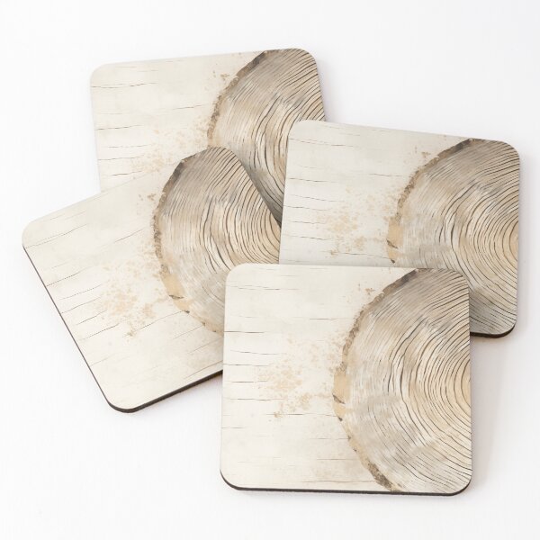 Item preview, Japandi and wabi sabi style abstract woodcut rings in neutral designed and sold by filigreedigital.