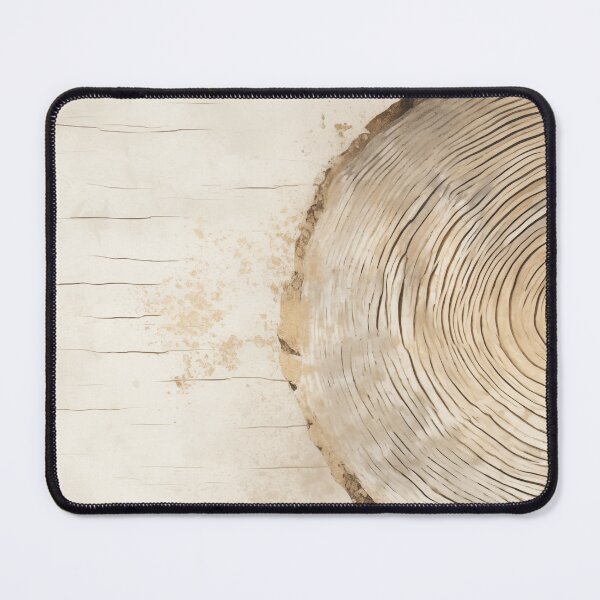 Item preview, Japandi and wabi sabi style abstract woodcut rings in neutral designed and sold by filigreedigital.