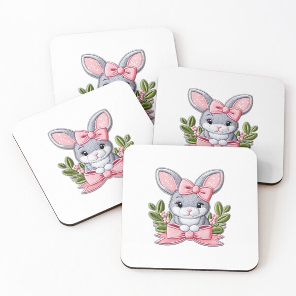 Item preview, Faux Embroidery Bunny Design - Cute Easter and Kids Artwork #1 designed and sold by tarzbol.