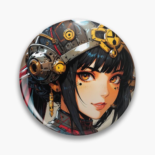 Item preview, Retro Anime Girl Cyberpunk Warrior designed and sold by SekaiVibes.
