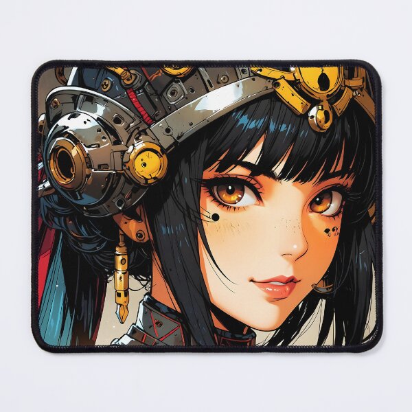 Item preview, Retro Anime Girl Cyberpunk Warrior designed and sold by SekaiVibes.