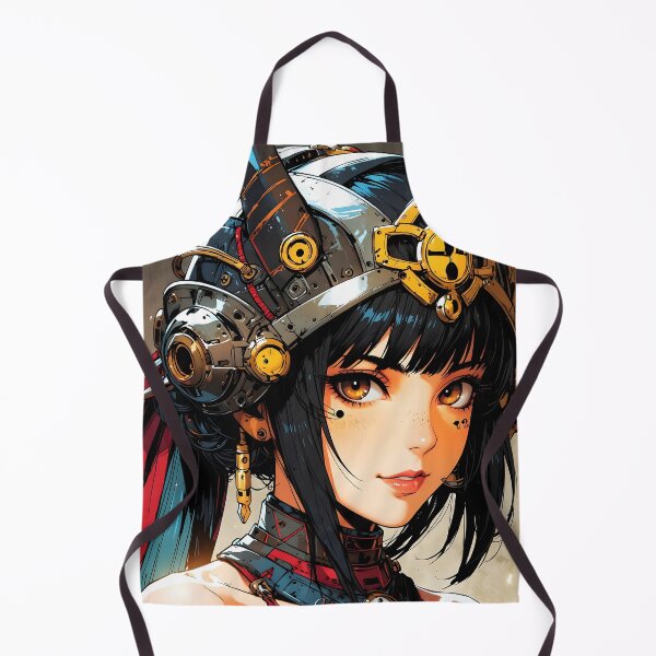 Item preview, Retro Anime Girl Cyberpunk Warrior designed and sold by SekaiVibes.