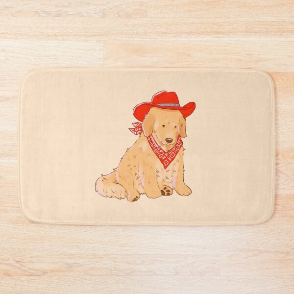 Item preview, Cowboy Golden Retriever – Cute Western Dog Illustration designed and sold by YaraCuteArt.