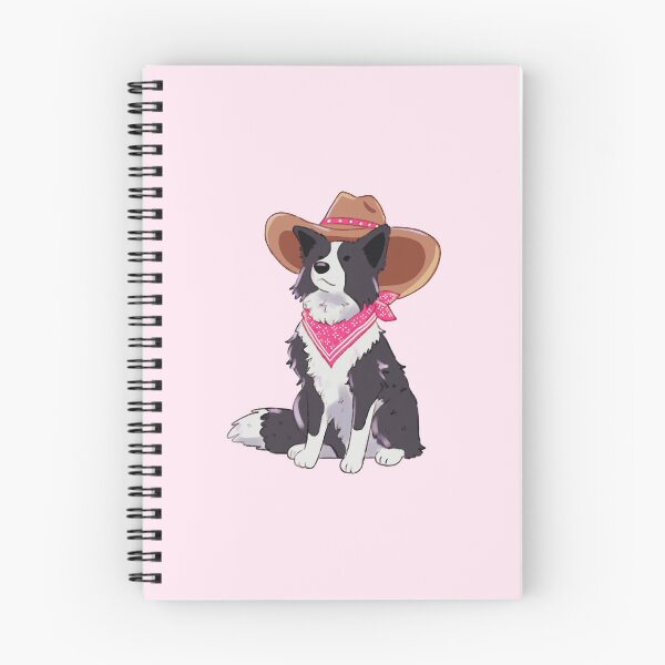 Item preview, Cowboy Border Collie – Cute Western Dog Illustration designed and sold by YaraCuteArt.