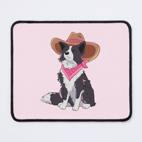 Item preview, Cowboy Border Collie – Cute Western Dog Illustration designed and sold by YaraCuteArt.