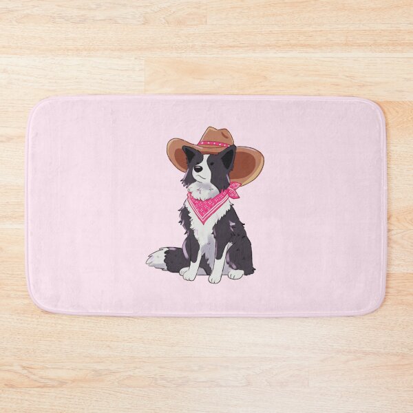 Item preview, Cowboy Border Collie – Cute Western Dog Illustration designed and sold by YaraCuteArt.