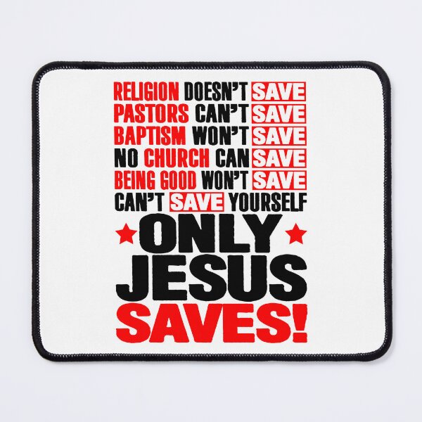 Item preview, Only Jesus Saves designed and sold by plushism.