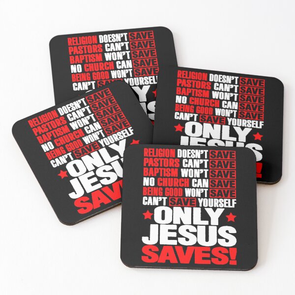 Item preview, Only Jesus Saves designed and sold by plushism.