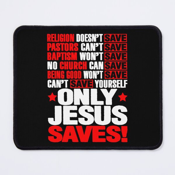 Item preview, Only Jesus Saves designed and sold by plushism.