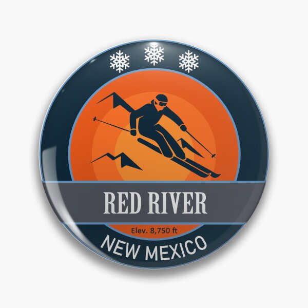 Item preview, Red River Skiing Badge designed and sold by Wanderful-roads.