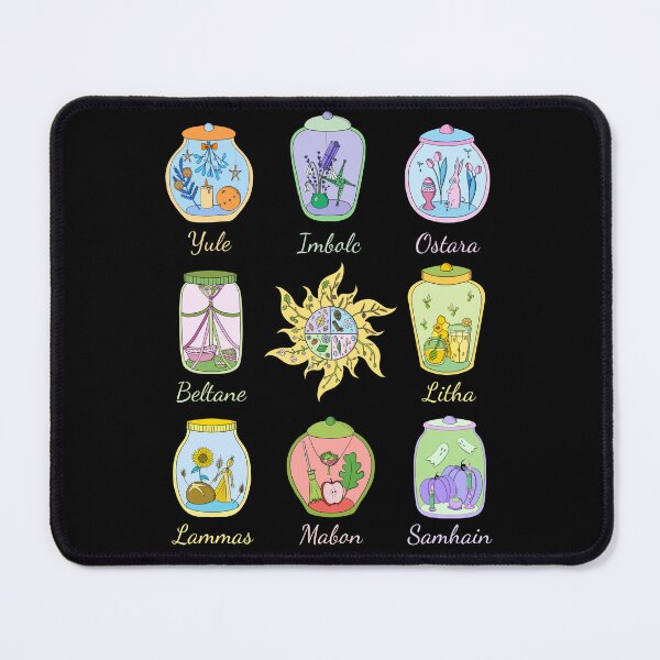 Item preview, wheel of the year witches pagan sabbats jars designed and sold by indiVisibl.