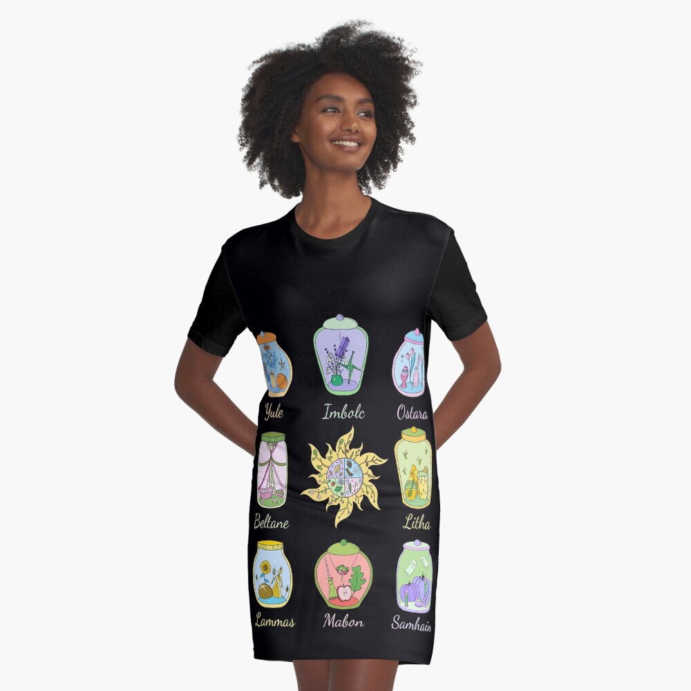Item preview, Graphic T-Shirt Dress designed and sold by indiVisibl.