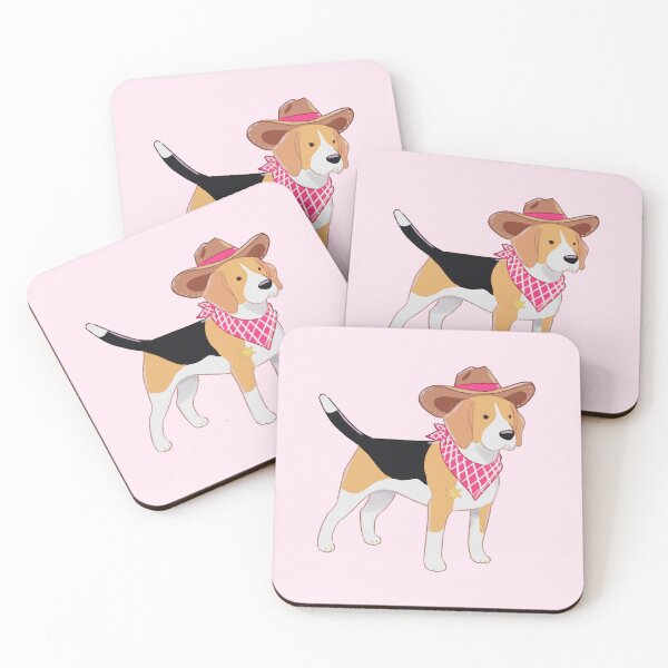Item preview, Cowboy Beagle – Cute Western Sheriff Dog Illustration designed and sold by YaraCuteArt.