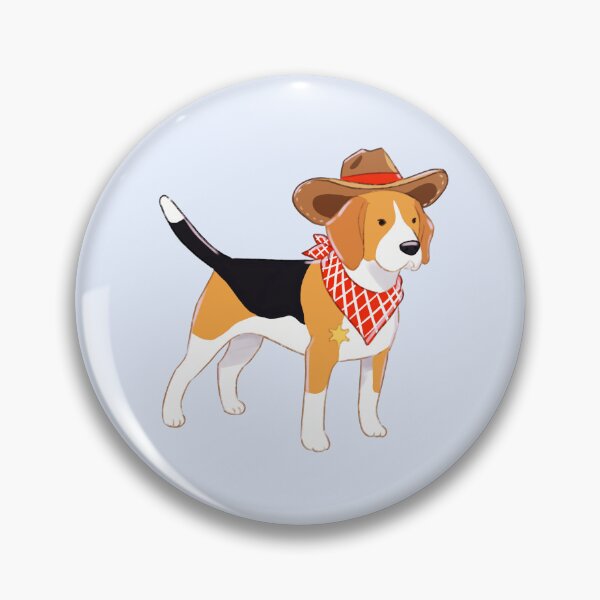 Item preview, Cowboy Beagle – Cute Western Sheriff Dog Illustration designed and sold by YaraCuteArt.