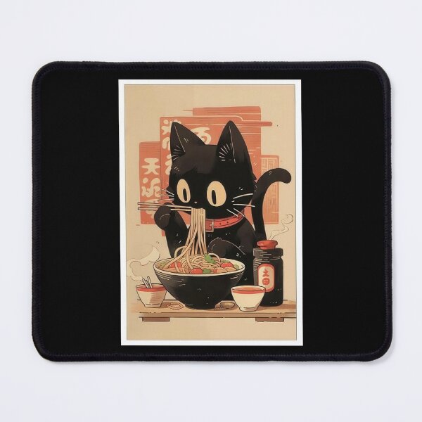 Item preview, Japanese Anime Cat Noodle Meal designed and sold by Angry Swan Designs.