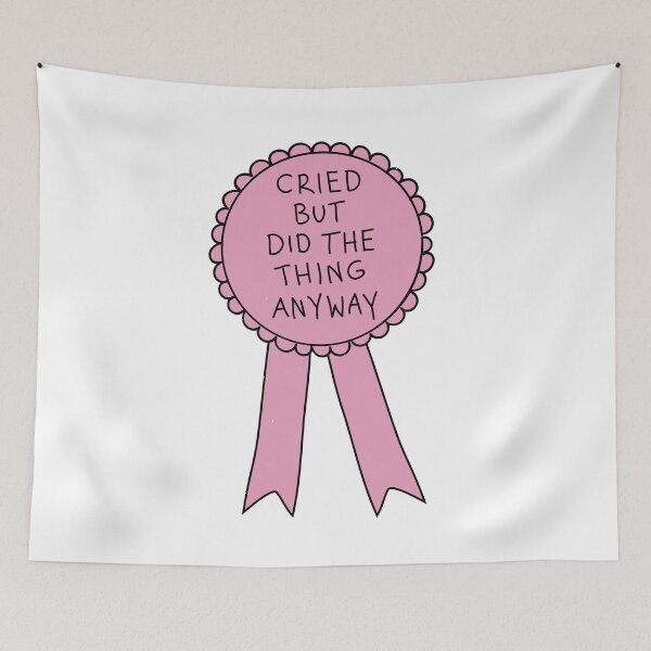 Item preview, Did The Thing Anyway Pink designed and sold by Me And The Moon.