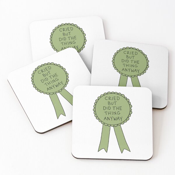 Item preview, Did The Thing Anyway Green designed and sold by Me And The Moon.