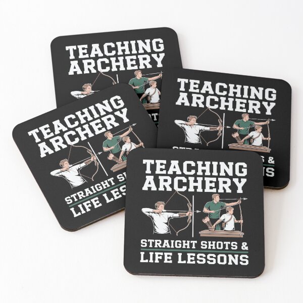 Item preview, Archery Coach Teaching Straight Shots Life Lessons designed and sold by tmerchtrends.