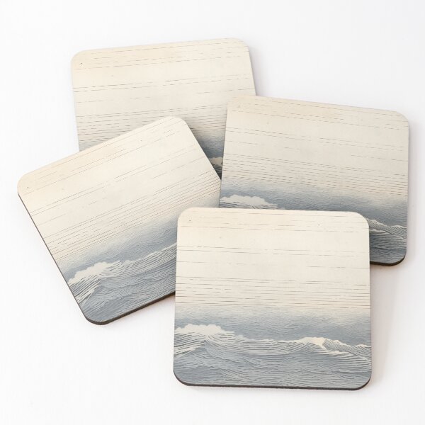Item preview, Japanese woodblock style sea designed and sold by filigreedigital.