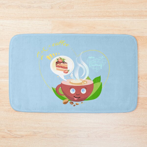 Item preview, cup of coffee with a slice of cake designed and sold by amatiana.