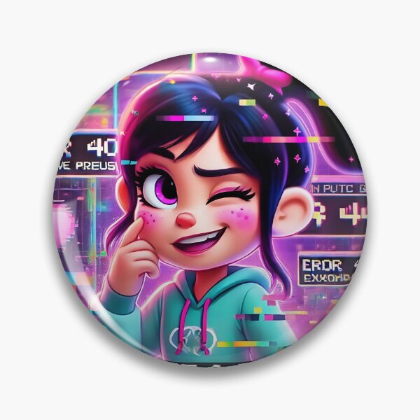 Artikelvorschau, Glitch Queen Cyberpunk Vanellope entworfen und verkauft von GlitchyV.