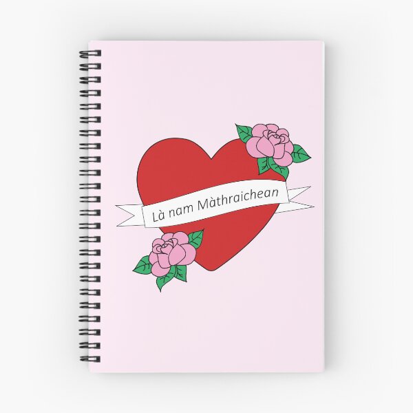 Item preview, Mother's Day (Là nam Màthraichean Scottish Gaelic (Gàidhlig))pink background designed and sold by Mamaidh Made.