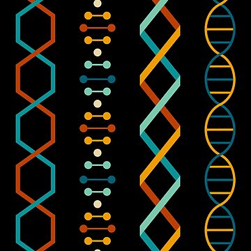 Artwork thumbnail, DNA genetics stem biology pattern set by indiVisibl